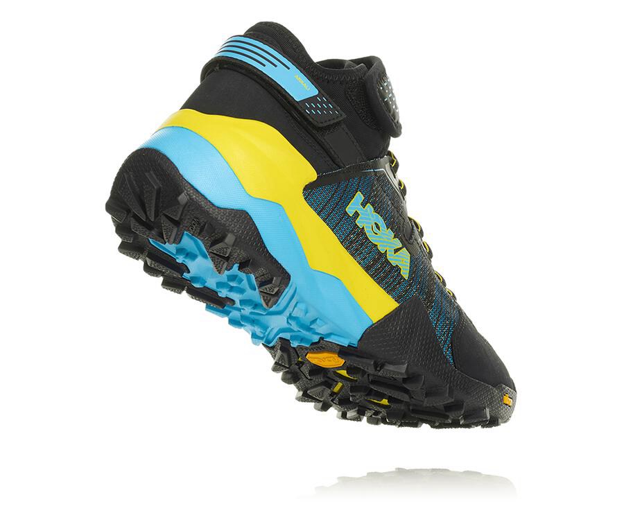 Hoka One One Trail Schoenen Heren - Arkali - Zwart/Blauw - EC1260547